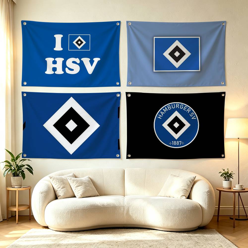 Outdoor Sport Background - Sport H-Hamburger S-SV Flags Wall Hanging