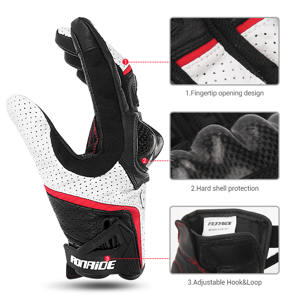 Motorcycle Gloves Leather Moto - Horse Riding Glove 评论和价格