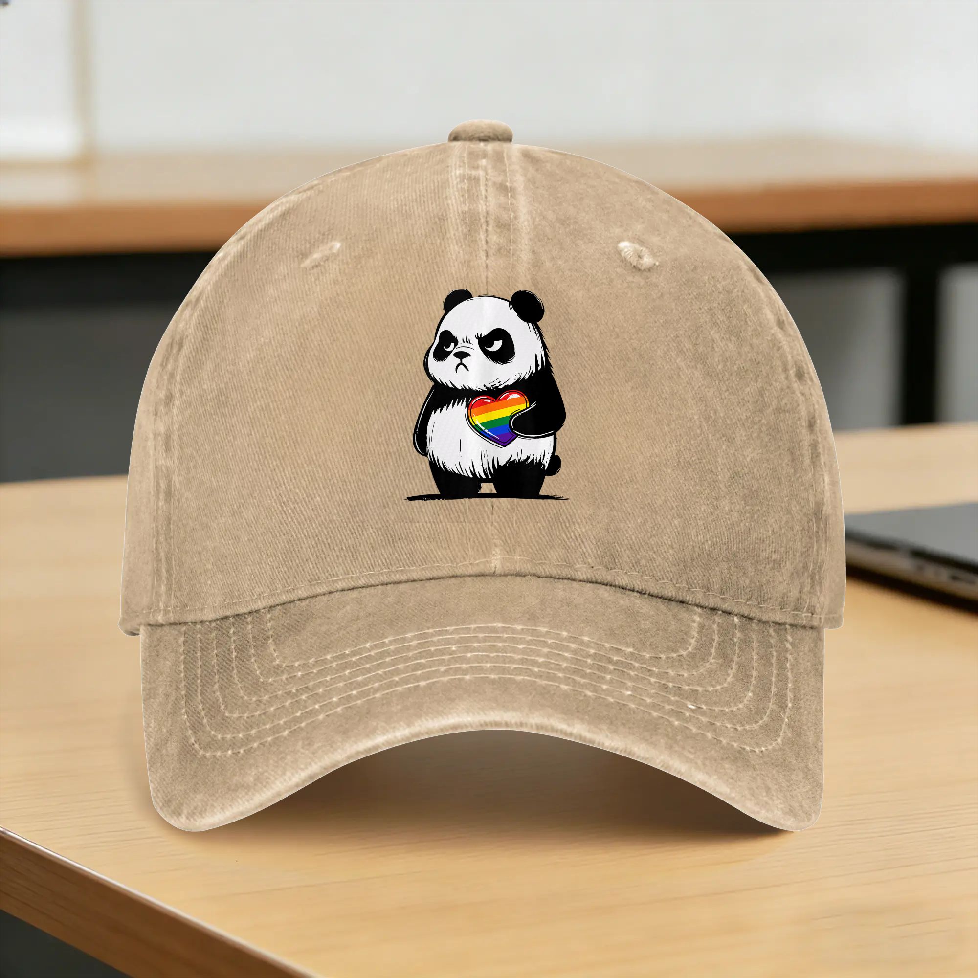 Angry Panda LGBTQ Pride Month  - Outdoor Sport Hat Classic 评论和价格