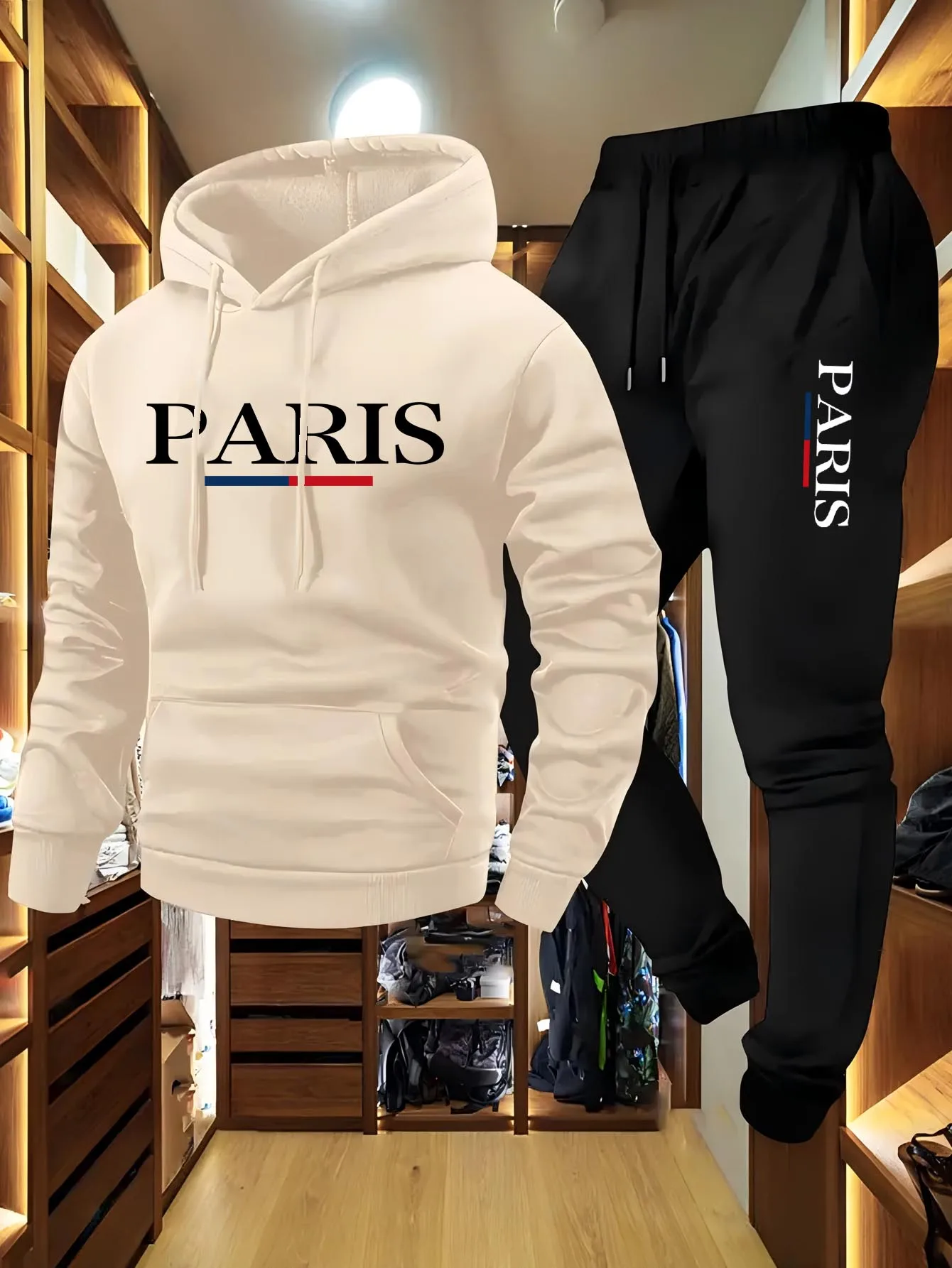 Fashion Men's Hoodie Gift 2-pi - Outdoor Sports Leisure 评论和价格