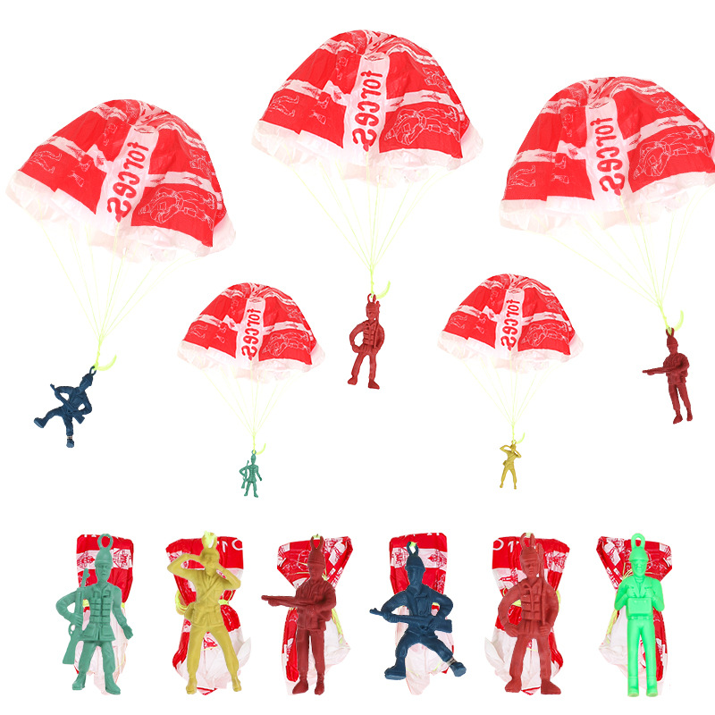 10pcs Plastic Ejecting Parachu - Outdoor Sport For Kids 评论和价格