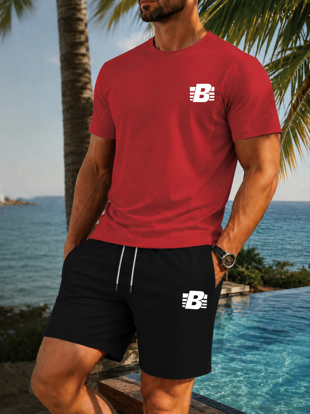 Men's 2-Piece Tracksuit Casual - Outdoor Sports Leisure 评论和价格