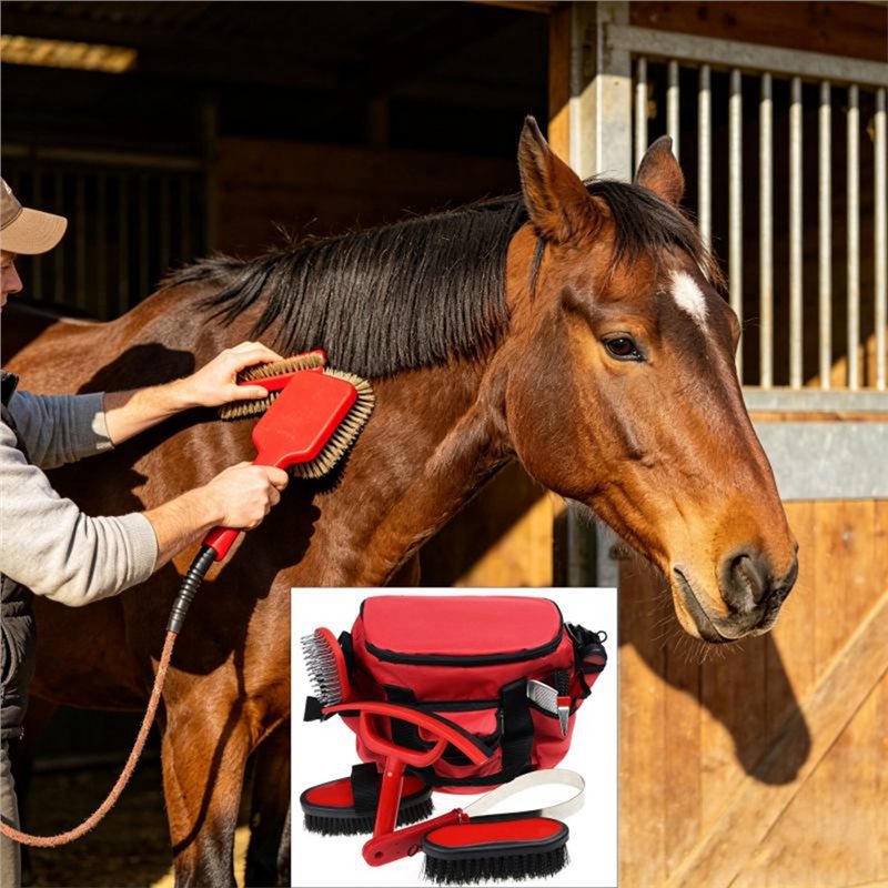【SPECIAL】9-Piece Horse Groomin - Grooming Kit Horse 评论和价格